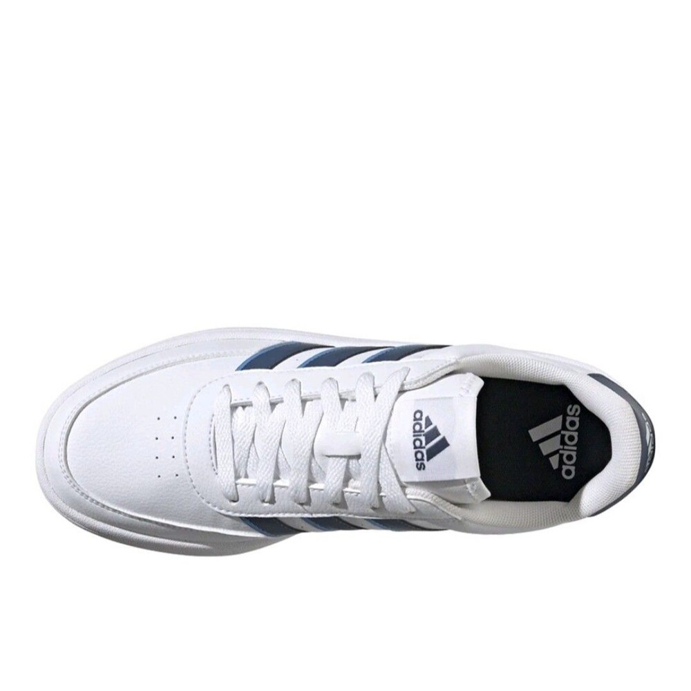adidas Breaknet 2.0 Lace Up Mens White Sneakers Casual Shoes IE5251 NWT - Picture 3 of 6